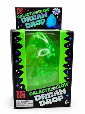 Green NeeDoh Galactic Glow Dream Drop